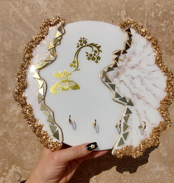 جاکلیدی رزینی دفرمه سفید