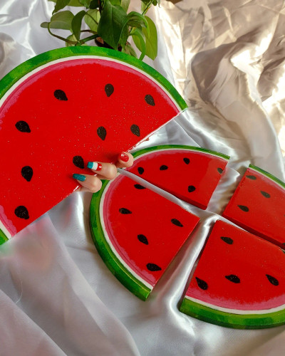 استند رزینی طرح هندوانه