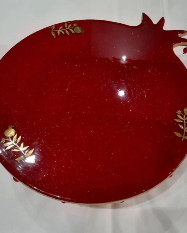 استند رزینی طرح انار پایه دار